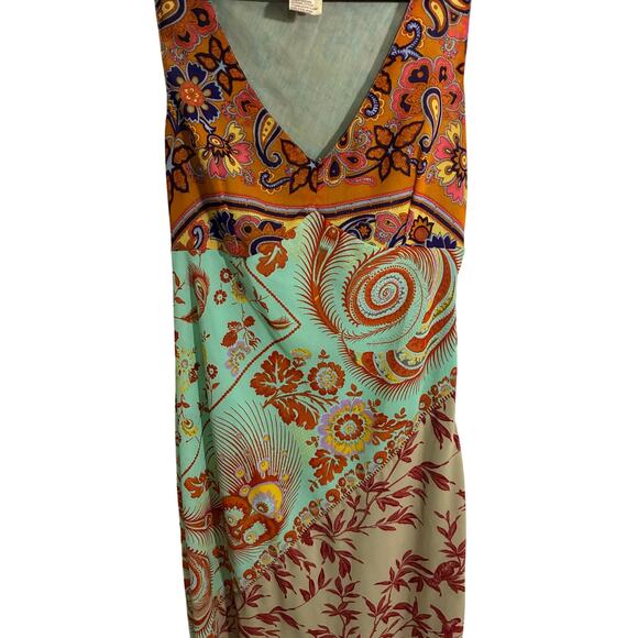 RARE Vintage S Free People Phoebe Buffay Patchwork Sleeveless Midi Dress Fairy - Picture 4 of 6